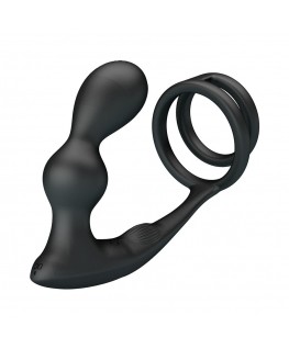 MR PLAY - PLUG ANALE VIBRANTE CON ANELLO PER PENE E TELECOMANDO
