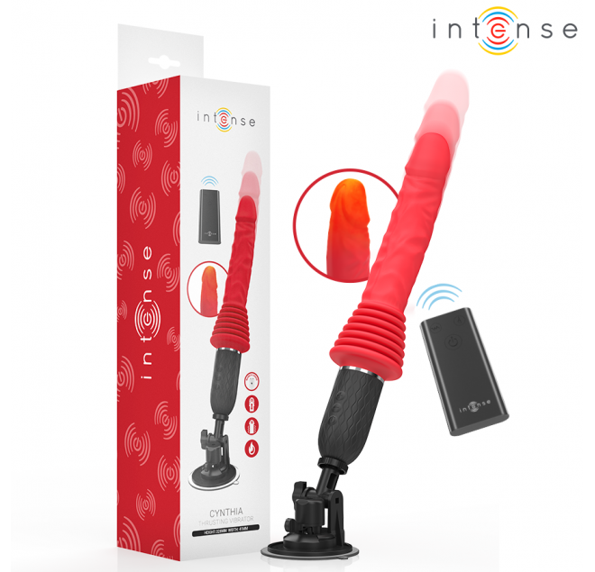 INTENSE - CYNTHIA VIBRATORE A SPINTA CON TELECOMANDO E CALORE