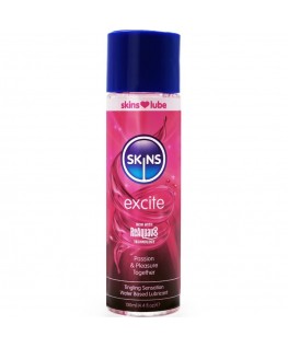 SKINS - EXCITE LUBRIFICANTE A BASE D'ACQUA 130 ML SKINS - EXCITE LUBRIFICANTE A BASE D'ACQUA 130 ML che trovi in offerta solo su SexyShopOnline a -35% di sconto