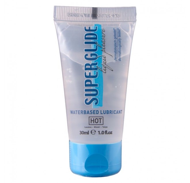 HOT - SUPERGLIDE LIQUID PLEASURE LUBRIFICANTE A BASE D'ACQUA 30 ML