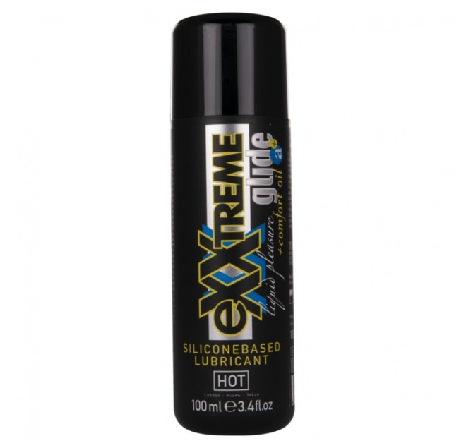HOT - EXXTREME GLIDE LUBRIFICANTE A BASE DI SILICONE + OLIO COMFORT A+ 100 ML