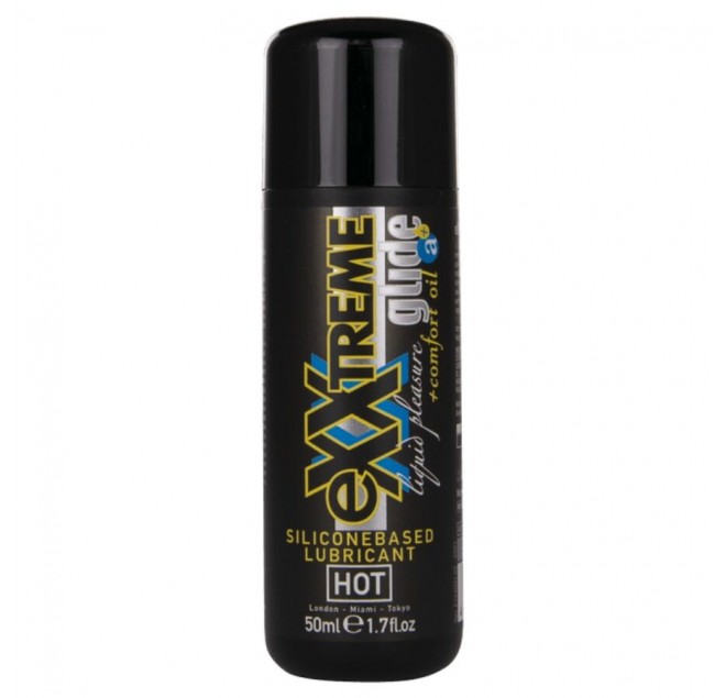 HOT - EXXTREME GLIDE LUBRIFICANTE A BASE DI SILICONE + OLIO COMFORT A+ 50 ML