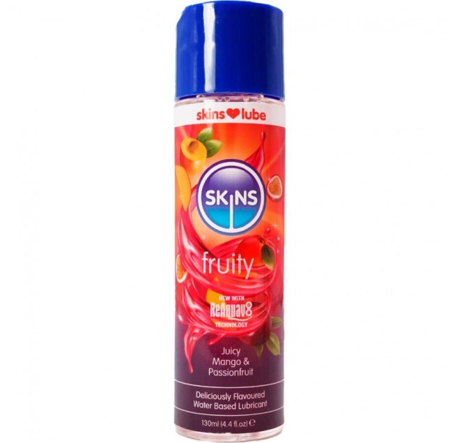 SKINS - LUBRIFICANTE FRUTTATO A BASE D'ACQUA MANGO E FRUTTO DELLA PASSIONE 130 ML