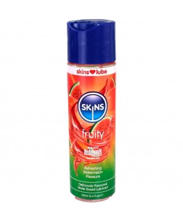 SKINS - LUBRIFICANTE FRUTTATO A BASE D'ACQUA ANGURIA 130 ML SKINS - LUBRIFICANTE FRUTTATO A BASE D'ACQUA ANGURIA 130 ML che trovi in offerta solo su SexyShopOnline a -35% di sconto