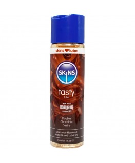 SKINS - LUBRIFICANTE GUSTOSO A BASE D'ACQUA DOPPIO CIOCCOLATO 130 ML SKINS - LUBRIFICANTE GUSTOSO A BASE D'ACQUA DOPPIO CIOCCOLATO 130 ML che trovi in offerta solo su SexyShopOnline a -35% di sconto