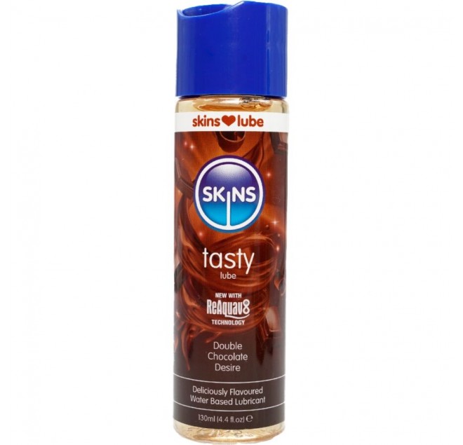 SKINS - LUBRIFICANTE GUSTOSO A BASE D'ACQUA DOPPIO CIOCCOLATO 130 ML