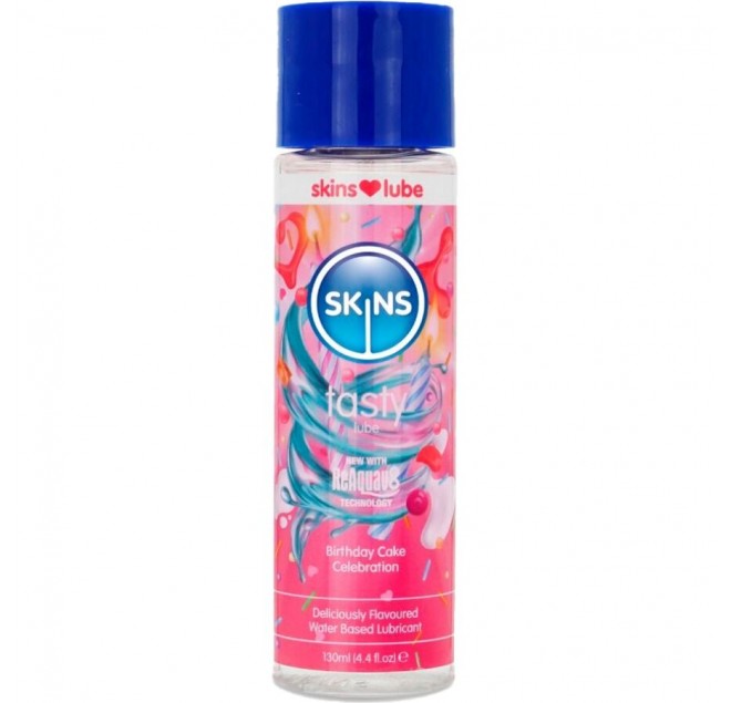 SKINS - LUBRIFICANTE GUSTOSO A BASE D'ACQUA PER TORTA DI COMPLEANNO 130 ML