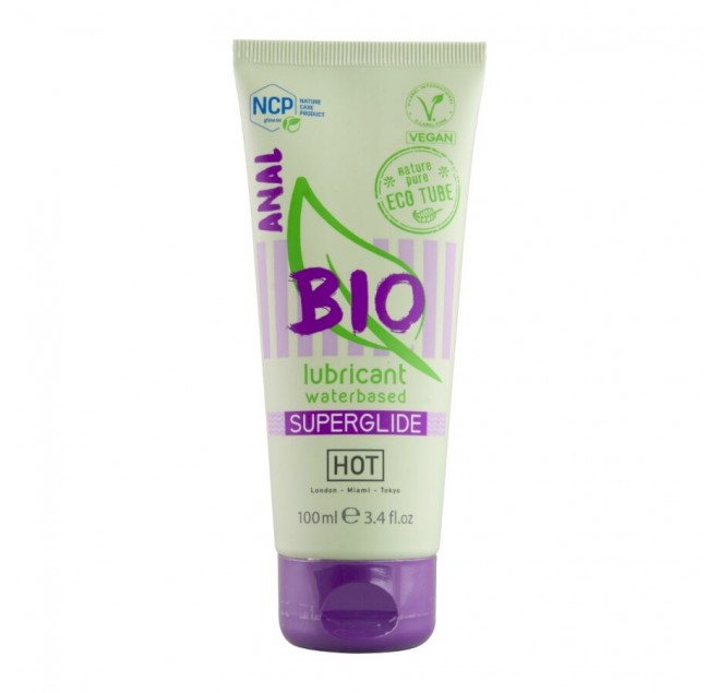 HOT - LUBRIFICANTE BIO A BASE D'ACQUA ANAL 100 ML