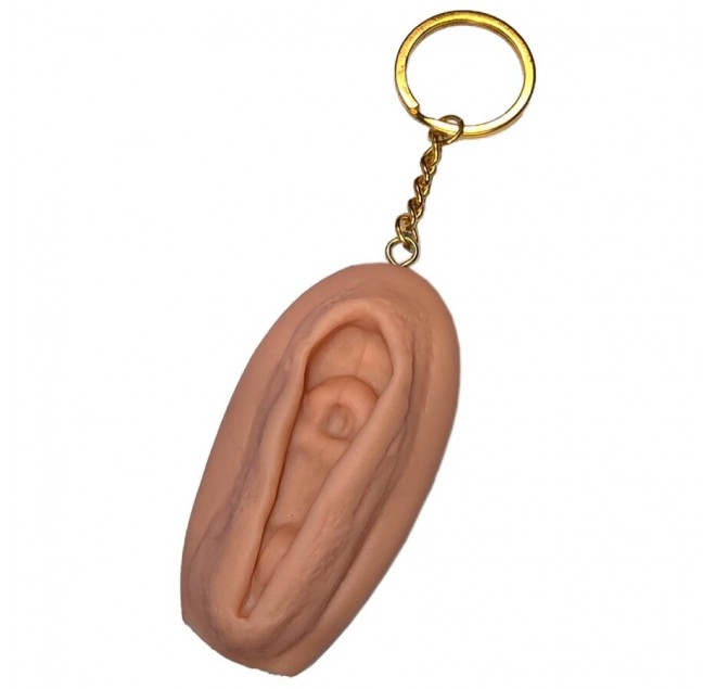 DIABLO PICANTE - PORTACHIAVI VAGINA TONO CHIARO