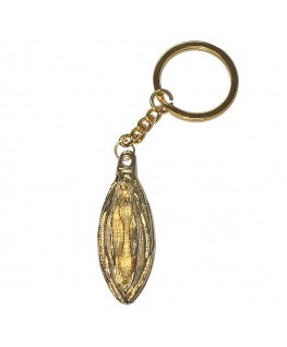DIABLO PICANTE - PORTACHIAVI IN METALLO CON LABBRA ORO