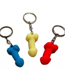DIABLO PICANTE - PORTACHIAVI A FORMA DI PENE IN SILICONE COLORE FOSFORESCENTE ASSORTITO
