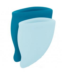 FUN FACTORY - KIT COPPA MESTRUALE FUN TURCHESE