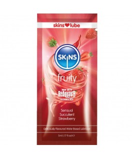 SKINS - LUBRIFICANTE FRUTTATO A BASE D'ACQUA FRAGOLA MONODOSE 5 ML