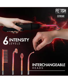 FETISH SUBMISSIVE - VIBRADOR WAND ELECTROESTIMULACIÓN ALTA FRECUENCIA