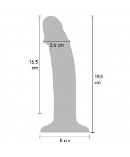 GET REAL - DILDO VIBRANTE IN SILICONE REALISTICO VIOLA 19,5 CM