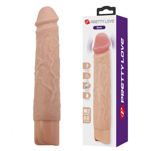 PRETTY LOVE - OSRIC VIBRATORE REALISTICO FLESSIBILE