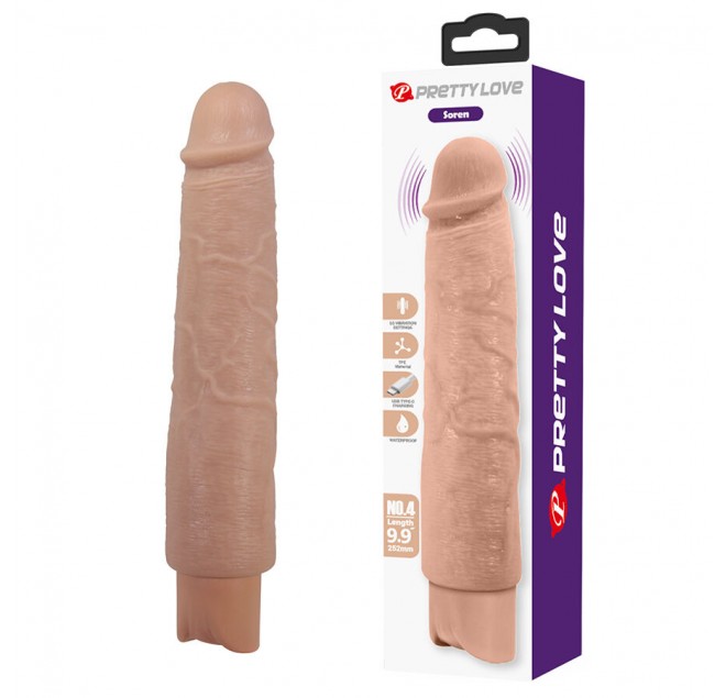 PRETTY LOVE - SOREN VIBRATORE REALISTICO FLESSIBILE