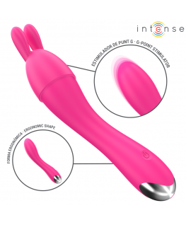 INTENSE - VIBRATORE CHER CON 20 MODALITÀ E TESTINE INTERCAMBIABILI