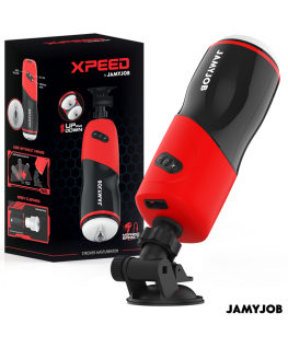 JAMYJOB - MASTURBATORE VAGINALE AUTOMATICO XPEED 5 MODALITÀ DI SPINTA ED EFFETTO SONORO