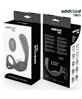 ADDICTED TOYS - ANELLO PER IL PENE PROSTATICO DOPPIO CON TELECOMANDO