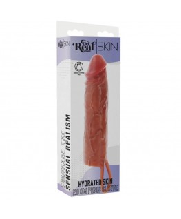 GET REAL - HYDRATED SKIN GUAINA PER PENE IN SILICONE CARAMELLO 20 CM