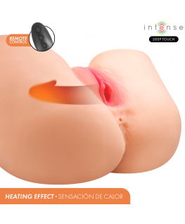 INTENSE DEEP TOUCH - JULIA MASTURBATORE VAGINALE CON ASPIRAZIONE, CALORE, VIBRAZIONE ED EFFETTI VOCALI CON TELECOMANDO 9 KG