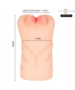 INTENSE DEEP TOUCH - MASTURBATORE AGINALE KRISTA CON ASPIRAZIONE, VIBRAZIONE ED EFFETTO VOCALE 1,2 KG