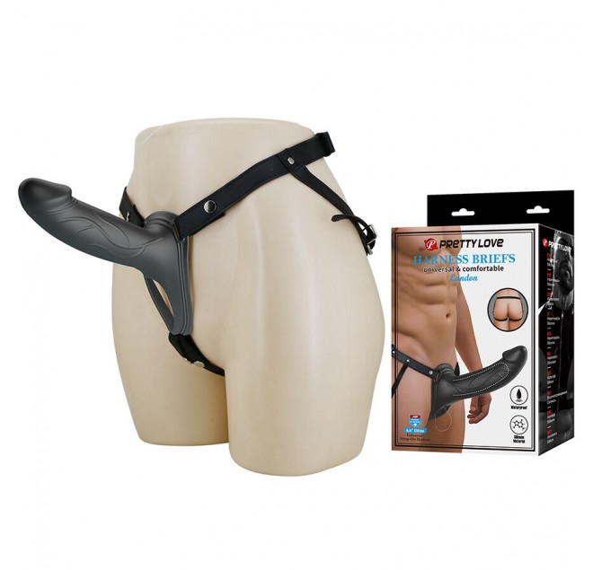 PRETTY LOVE - LANDON NERO VIBRANTE STRAP-ON