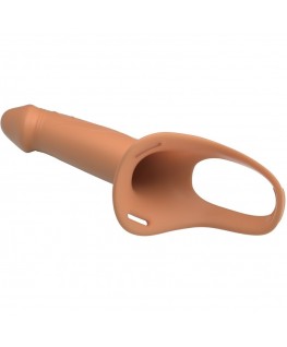 PRETTY LOVE - LANDON STRAP-ON VIBRANTE PELLE CHIARA