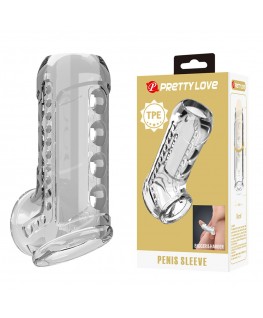 PRETTY LOVE - GUAINA PER PENE TRASPARENTE CON TEXTURE