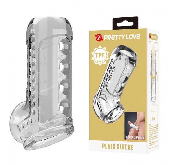 PRETTY LOVE - GUAINA PER PENE TRASPARENTE CON TEXTURE