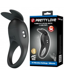 PRETTY LOVE - CARLTON ANELLO PER PENE CON STIMOLATORE CLITORIDEO