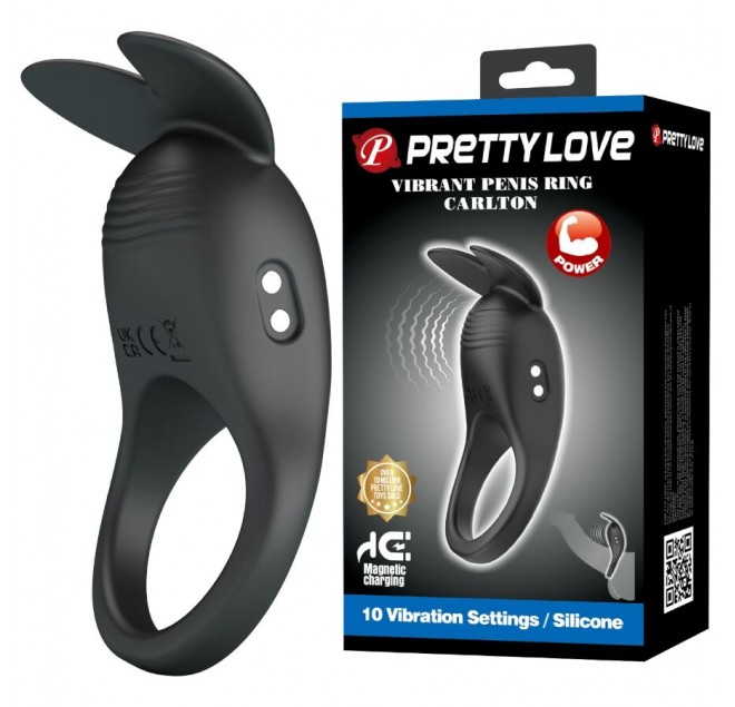 PRETTY LOVE - CARLTON ANELLO PER PENE CON STIMOLATORE CLITORIDEO