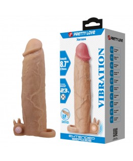 PRETTY LOVE - XERXES GUAINA PER PENE CON STIMOLATORE CLITORIDEO E VIBRAZIONE