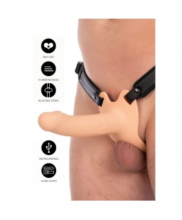 HIDDEN DESIRE - INFERNO VIBRANTE GUAINA PER PENE STRAP-ON 16 CM