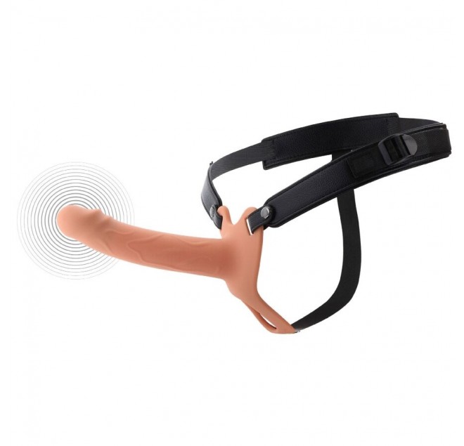 HIDDEN DESIRE - INFERNO VIBRANTE GUAINA PER PENE STRAP-ON 18 CM