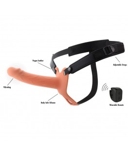 HIDDEN DESIRE - INFERNO VIBRANTE GUAINA PER PENE STRAP-ON 18 CM