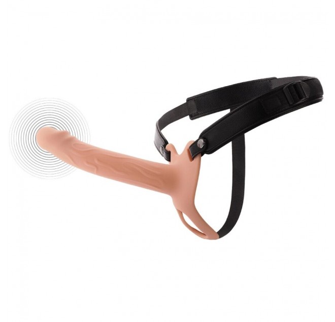 HIDDEN DESIRE - INFERNO VIBRANTE GUAINA PER PENE STRAP-ON 20 CM