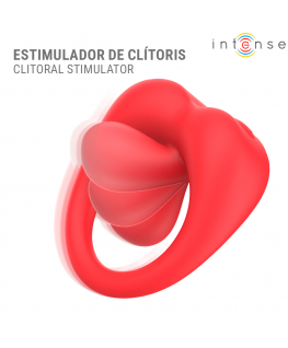 INTENSE - RUSSELL ANILLO VIBRADOR CON ESTIMULACIÓN DE CLÍTORIS ROJO