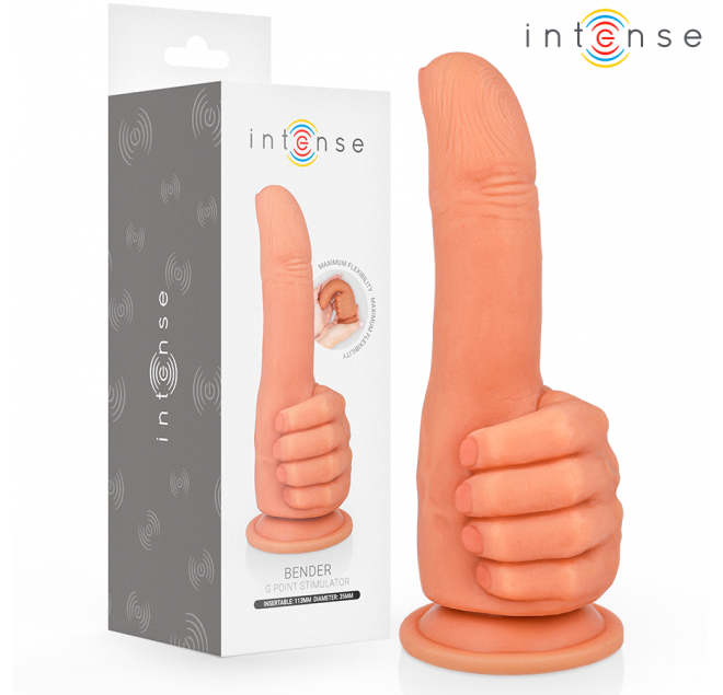 INTENSE - BENDER STIMOLATORE PUNTO G FLESSIBILE MANO 11,3 CM