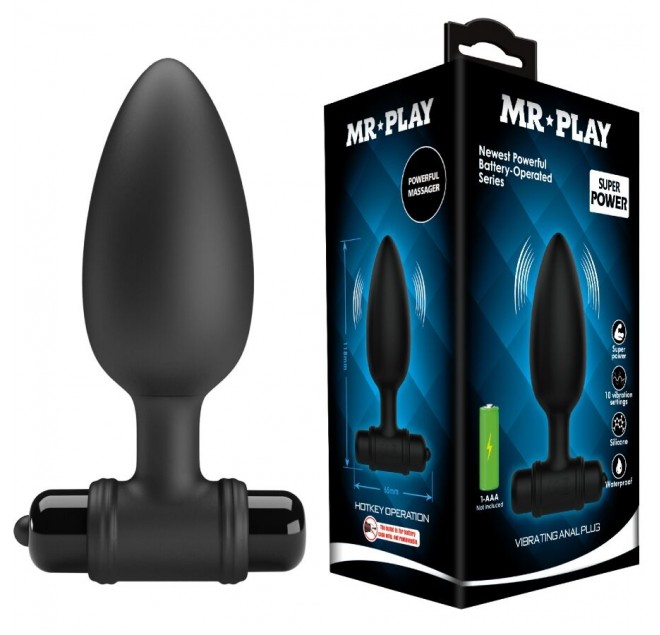 MR PLAY - SUPER POWER ANAL PLUG CON VIBRAZIONE