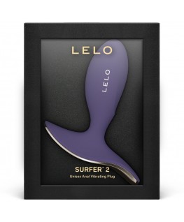 LELO - SURFER 2 UNISEX ANAL VIBRATING PLUG CYBER PURPLE
