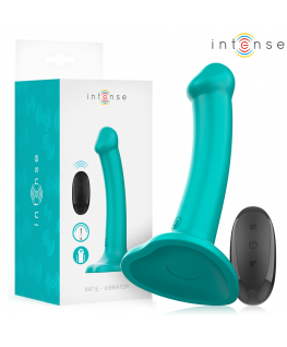 INTENSE - KATIE VIBRATORE CON VENTOSA 10 VIBRAZIONI TELECOMANDO BLU
