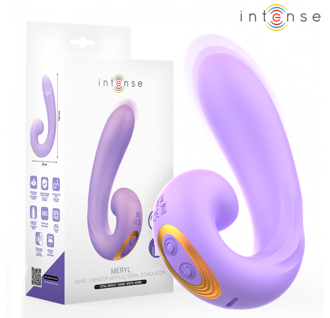 INTENSE - STIMOLATORE CLITORIDEO A DOPPIA VIBRAZIONE MERYL