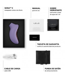 LELO - SONA 3 MASSAGGIATORE CLITORIDEO SONICO VIOLET DUSK