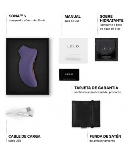 LELO - SONA 3 MASSAGGIATORE CLITORIDEO SONICO CYBER PURPLE