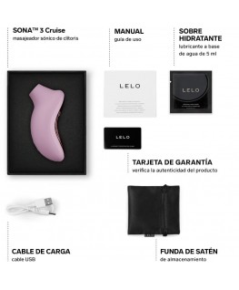 LELO - SONA 3 CRUISE MASSAGGIATORE CLITORIDEO SONICO ROSA CHIARO