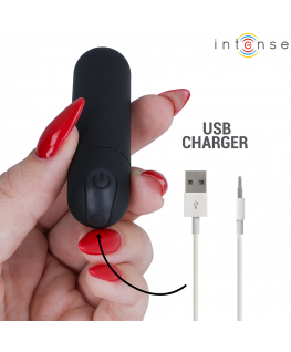 INTENSE - KAREN MINI PROIETTILE VIBRANTE RICARICABILE NERO