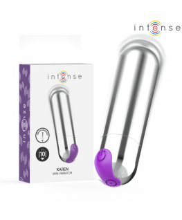 INTENSE - KAREN MINI PROIETTILE VIBRANTE RICARICABILE ARGENTO