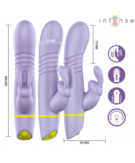 INTENSE - STIMOLATORE E VIBRATORE A SPINTA HELEN RABBIT